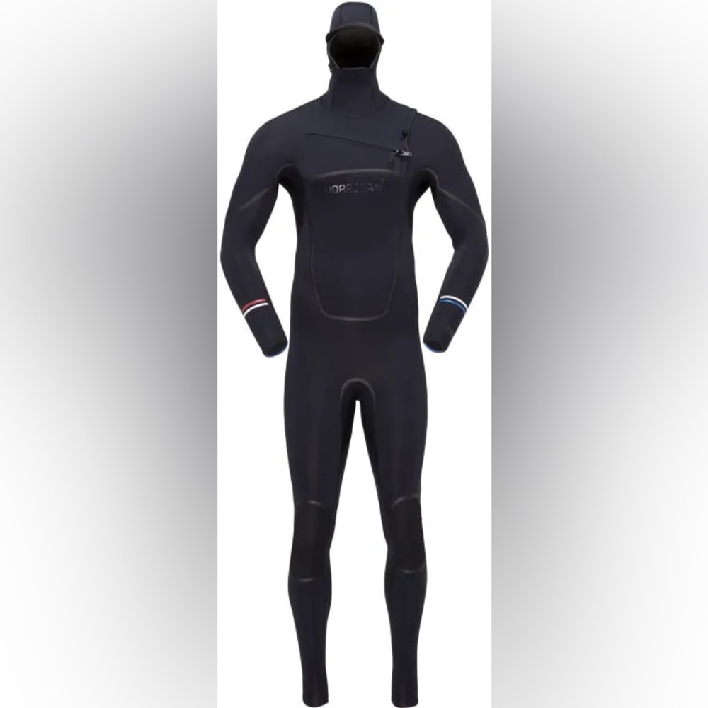 Norrona Unstad 5.5/5/4 Hooded Wetsuit Men's  Size L Caviar NWT
